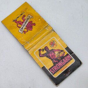 Vintage Camerons Strongarm Bryant & May Safety Matchbook Yellow & Black England